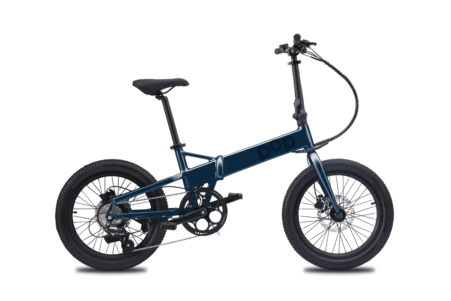 POP folding e-bike in Carbon Void